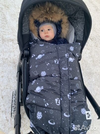 Зимний конверт в коляску