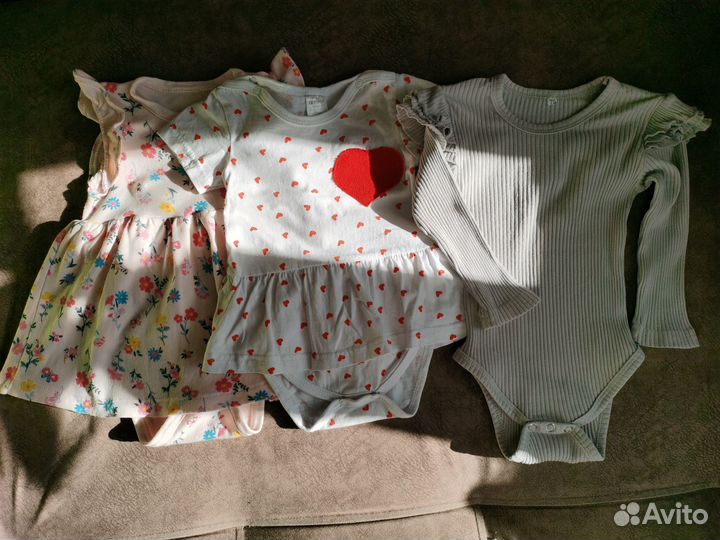 Комплект Боди для девочки 68