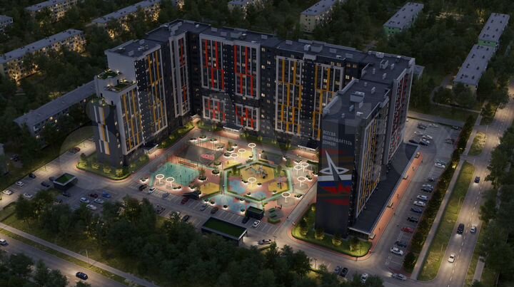 2-к. квартира, 71,2 м², 3/16 эт.