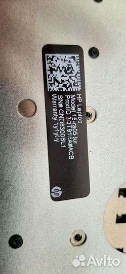 Ноутбук hp laptop 15 на разбор