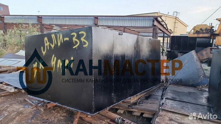 Монтаж септик металл 6 куб