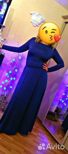 Платье вечернее синее