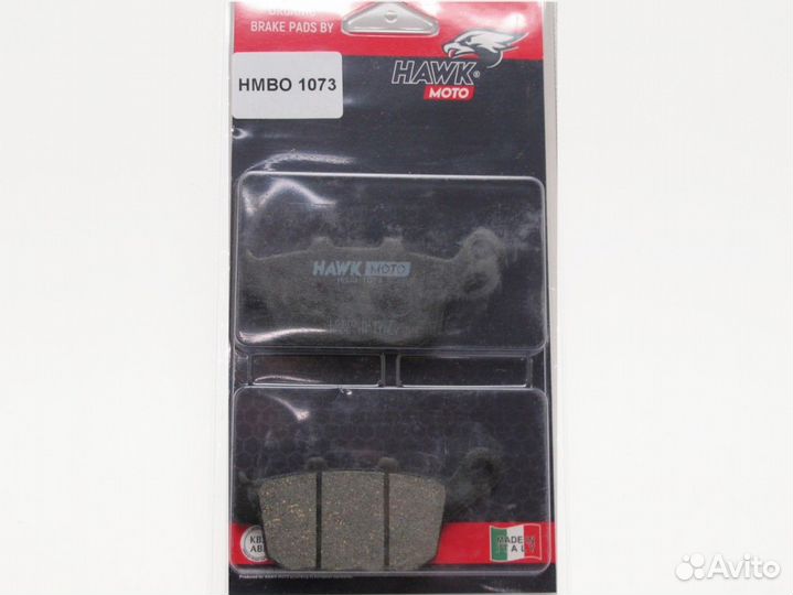 Колодки тормозные hawk moto органические hmbo 1073