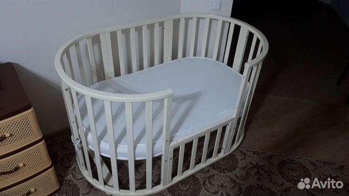 Кроватка трансформер с маятником 10 в 1