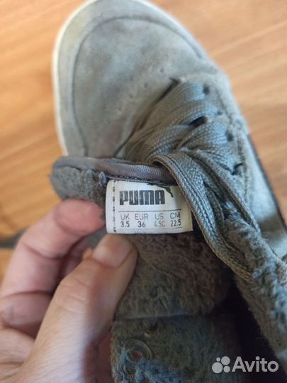 Утепленные кроссовки puma 36