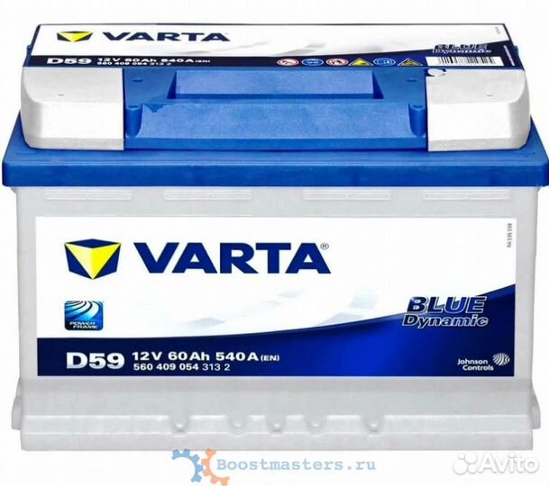 Аккумулятор varta BD 60A низ. (D59) L
