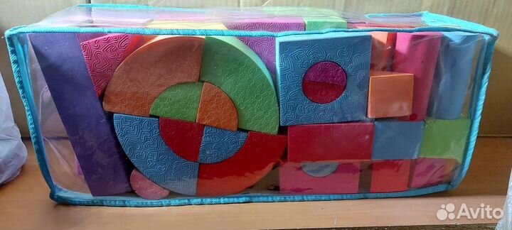 Детский коврик пазл Алфавит и Цифры для ползания