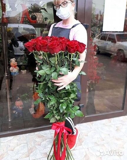 Высокие розы Букеты с доставкой