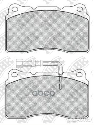 Колодки тормозные дисковые передние NiBK PN0150