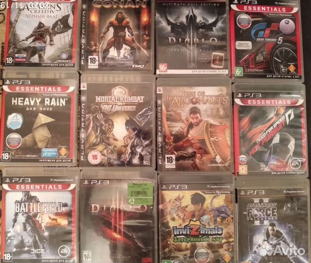 Игры Sony PS3. 1 диск на отправку