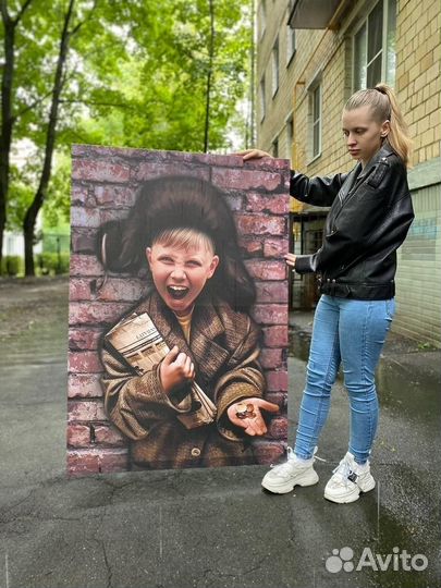 Портрет по фото на холсте,картина на холсте