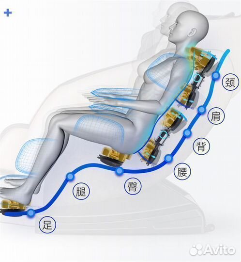Массажное кресло aggpo коричневый