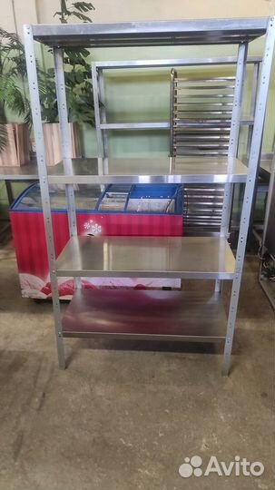 Стеллажи усиленные из нержавейки