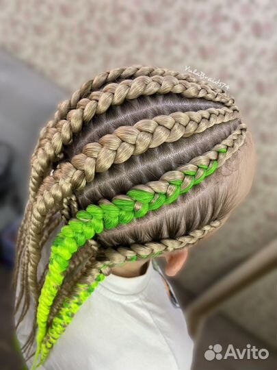 Плетение кос с канекалоном