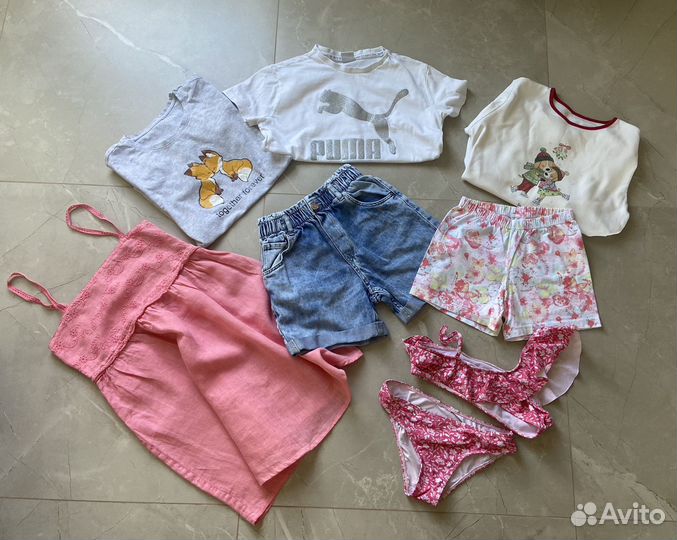 Пакет одежды на девочку 128