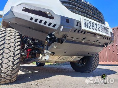 Площадка под лебедку (защита штатного бампера юбка