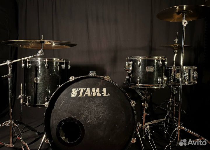 Yamaha Stage Custom с тарелками ударная установка