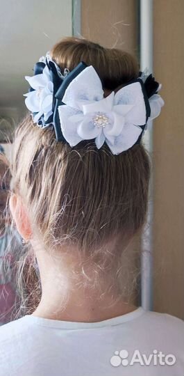 Школьный бант Резинка на пучок