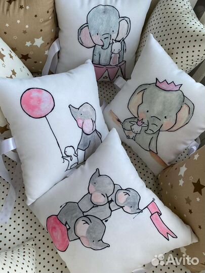 Бортики в детскую кроватку новые