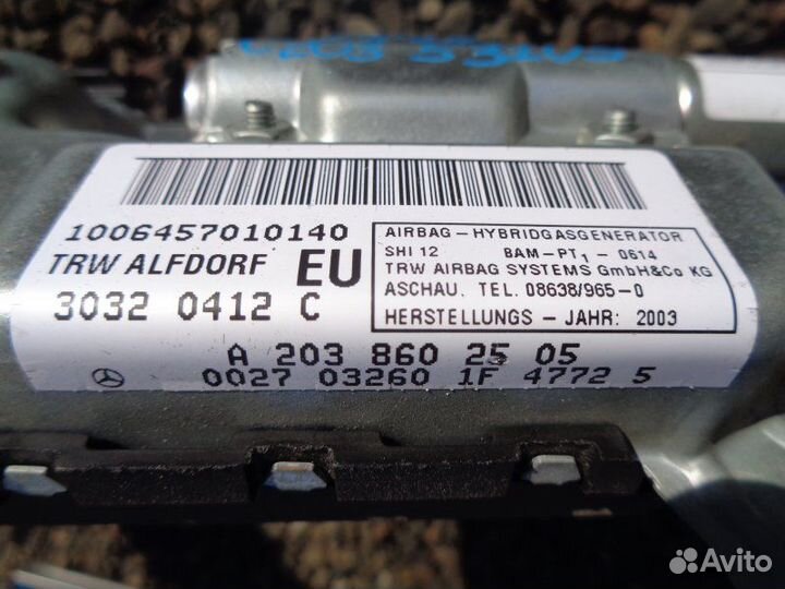 Airbag передний левый Mercedes-Benz C180 W203