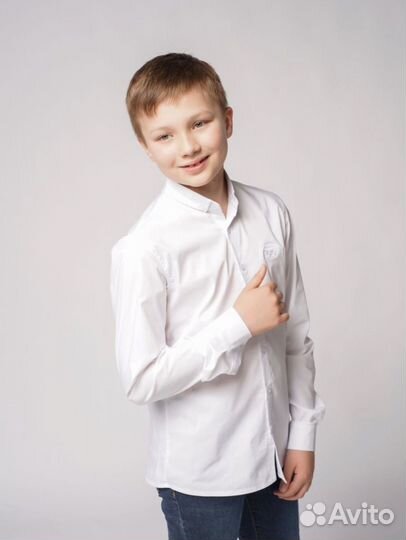 Рубашка для мальчика школьная