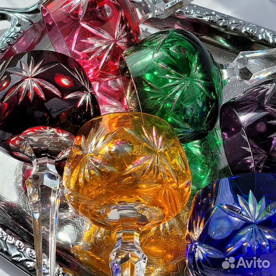 Хрустальные бокалыдля вина Германия винтаж