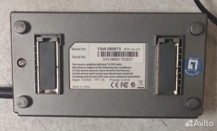 Коммутатор Level One FSW-0508TX