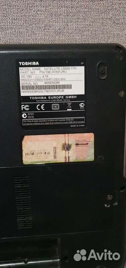 Ноутбук toshiba