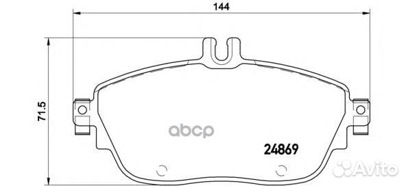 Колодки передние P50093 Brembo