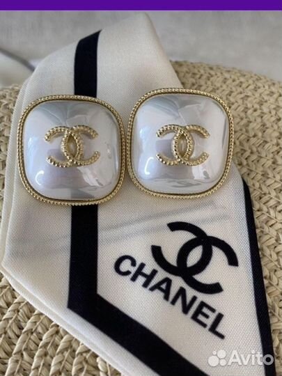 Серьги chanel