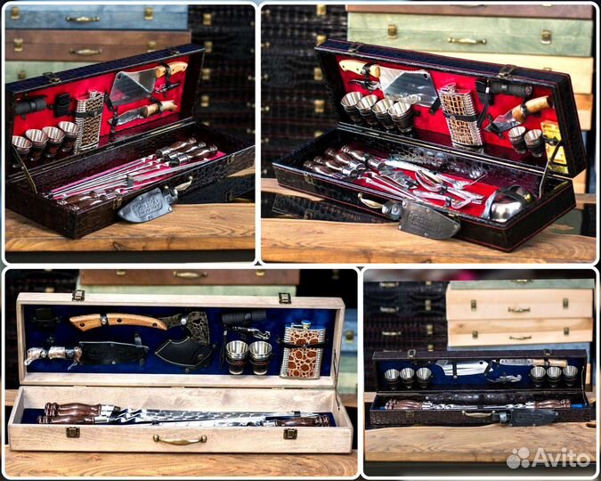 Набор шампуров подарочный 