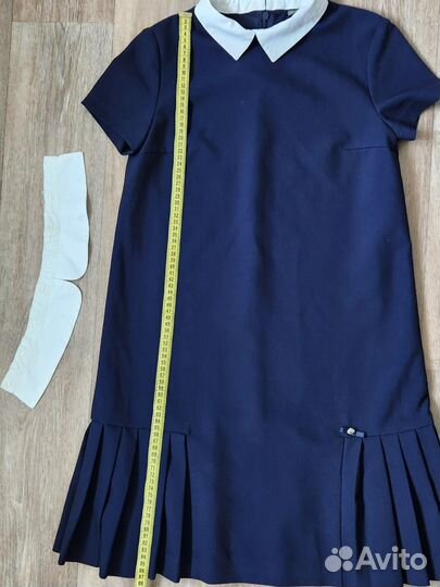 Платье школьное р.164,р.128 Gulliver т.синее