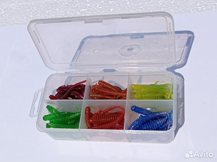 Набор силиконовых приманок JigTrail Mix 12x6