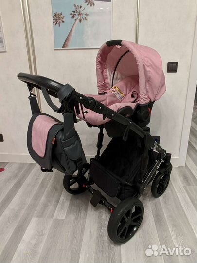 Коляска 3 в 1 Sevillababy Sofia розовая