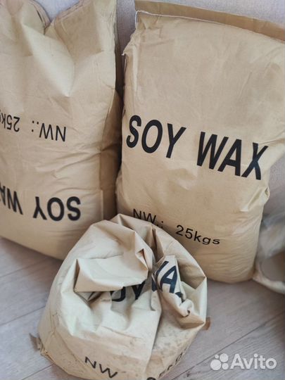 Натуральный соевый воск для контейнерных свечей