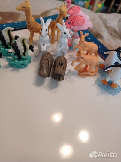 Игрушки из киндера животные natoons