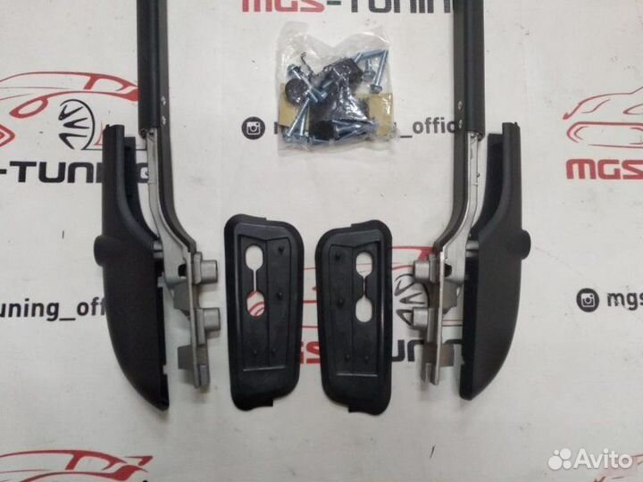 Рейлинги Toyota Land Cruiser 200 черные 07-н.в