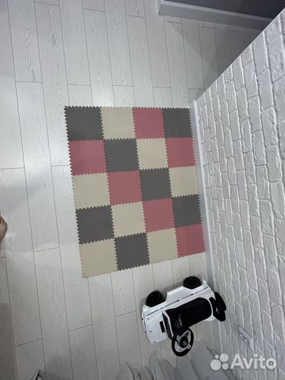 Коврик для детей набор матов-пазлов комнатный