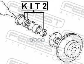 Комплект ступичных сальников toyota carina E AT