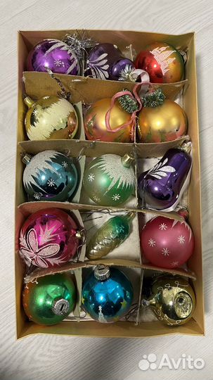 Елочные игрушки СССР