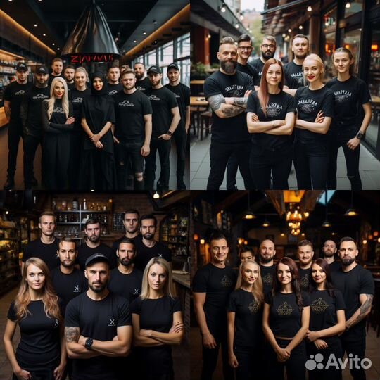 Печать на футболках для персонала