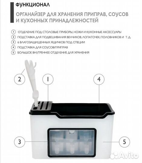 Органайзер для кухни новый