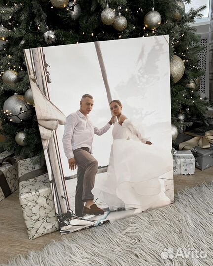 Портрет по фото на холсте