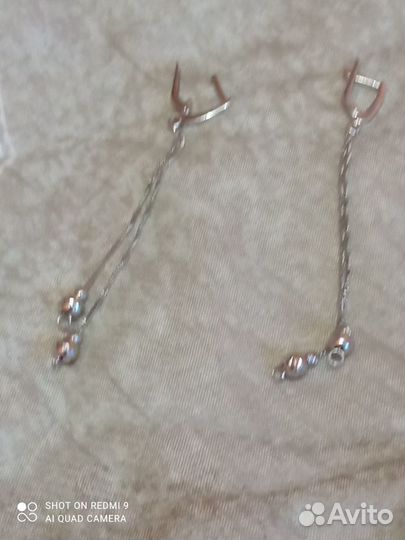 Серьги серебро