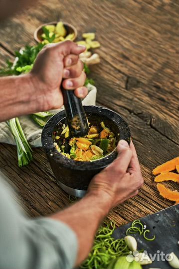 Ступка с пестиком Zwilling черная