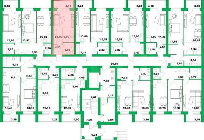 1-к. квартира, 27,6 м², 1/8 эт.