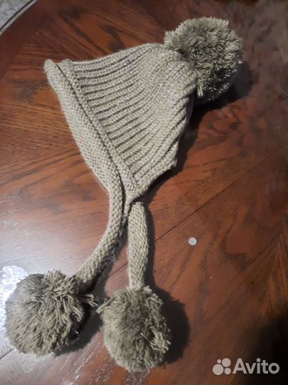 Шапка женская вязаная с ушками