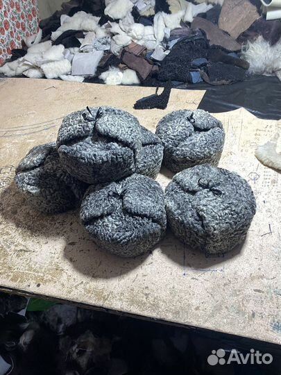 Шапка ушанка серая