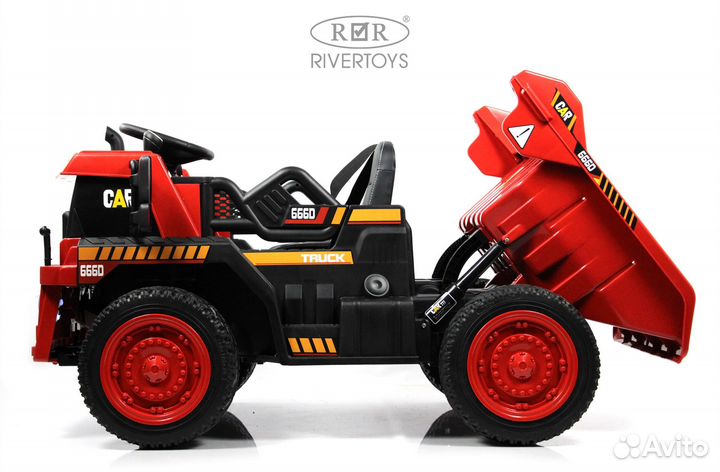 Детский электромобиль C444CC темно-красный