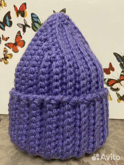 Шапка женская вязаная ручная работа